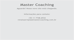 Desktop Screenshot of mastercoaching.com.br